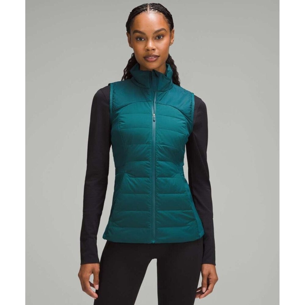 NWT Lululemon Down for It All Vest Storm Teal Size : 0